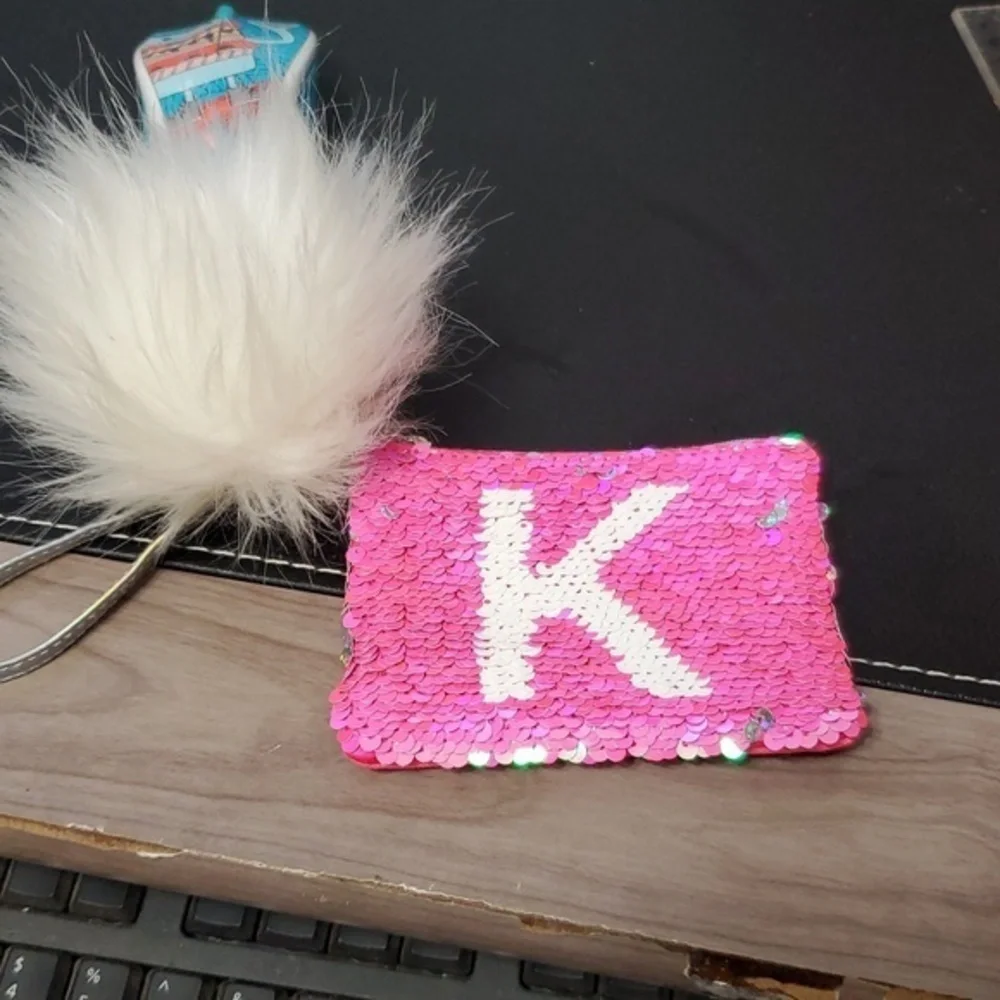JUSTICE “K” Reversible Sequins Wristlet